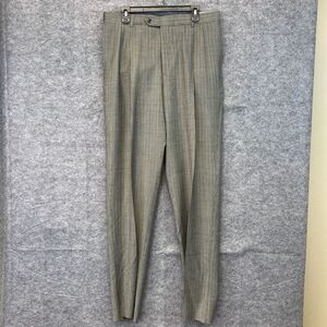 NWT AUSTIN REED Dress Pants Men's Size 35 Black Brown Houndstooth Worsted Wool